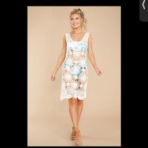 Woven Pink LA Macramé Beach Cover-Up